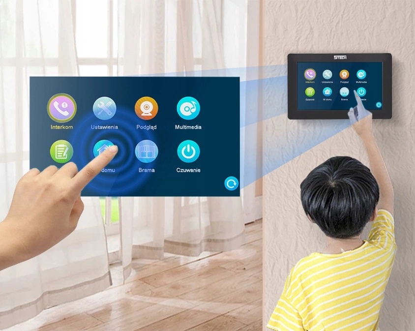 WIDEODOMOFON WIFI 5TECH TUYA 4-ŻYŁY NATYNK ZASILACZ DIN MONITOR DOTYKOWY Marka 5TECH