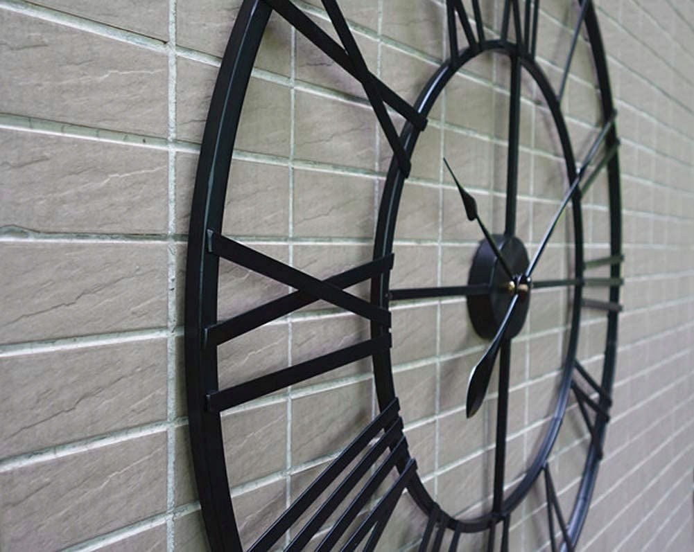 ZEGAR ŚCIENNY RETRO LOFT RZYMSKI METALOWY 50cm Linia LOFT