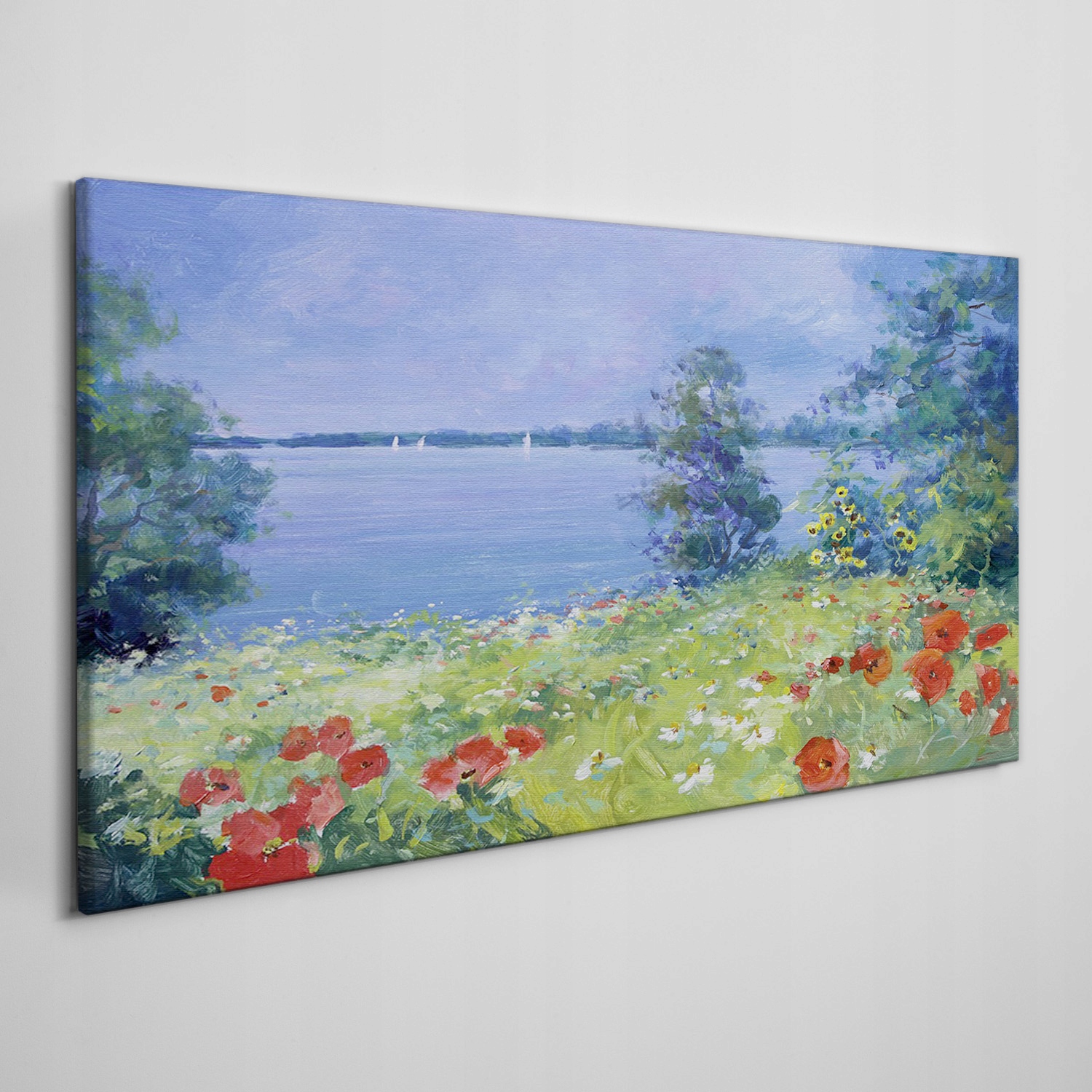 

Obraz na płótnie Kwiaty woda przyroda 140x70 cm