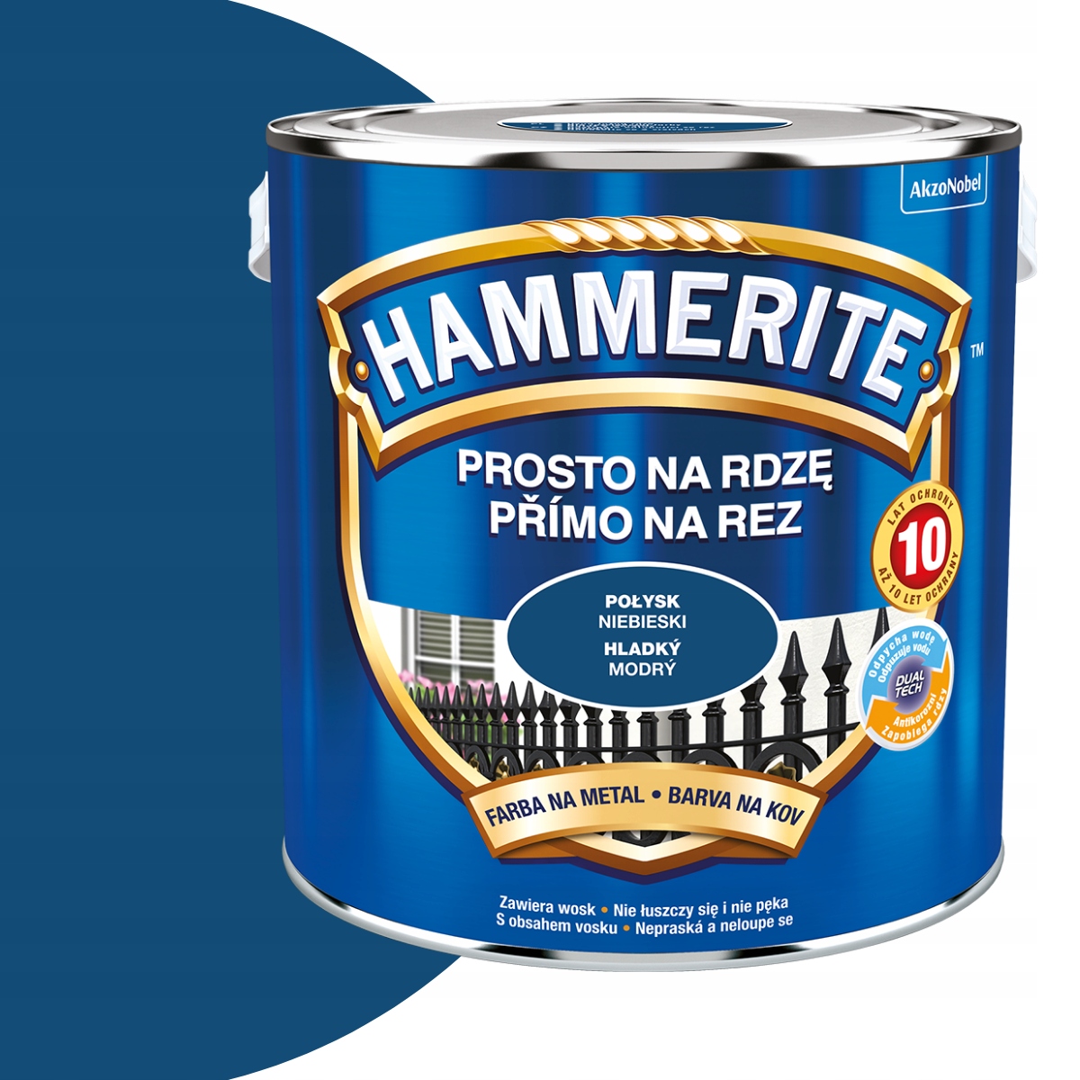 Hammerite Prosto na Rdzę 2,5L Niebieski Połysk