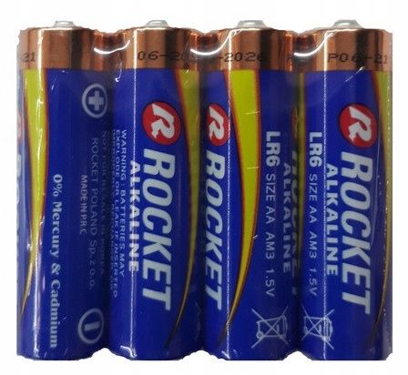 

Bateria alkaliczna Rocket Alkaline Aa LR6- 4szt