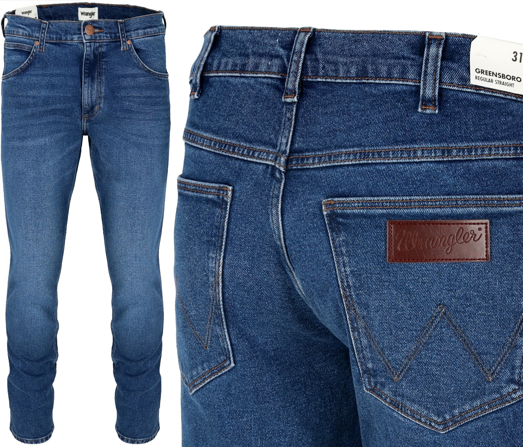 

Wrangler Greensboro Regular Spodnie Jeans W36 L34