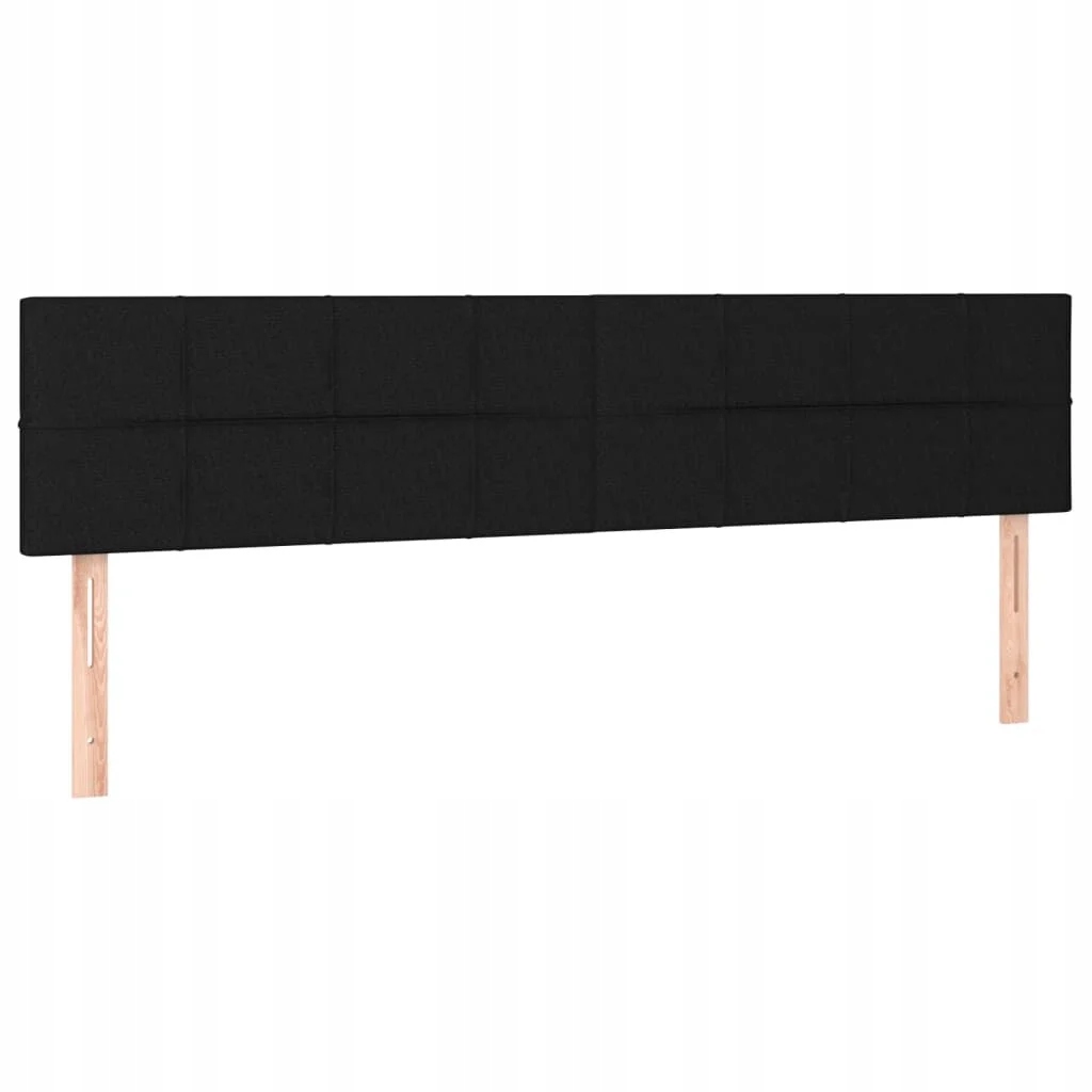 Opěrka hlavy vidaXL 200 cm černá, měkká tkanina, nastavitelná výška ložnice