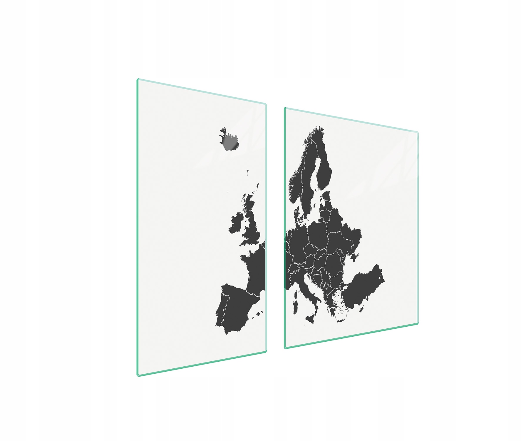 Skleněná Ochranná Deska Na Sporák 90x52 Mapa Tvrzené Sklo