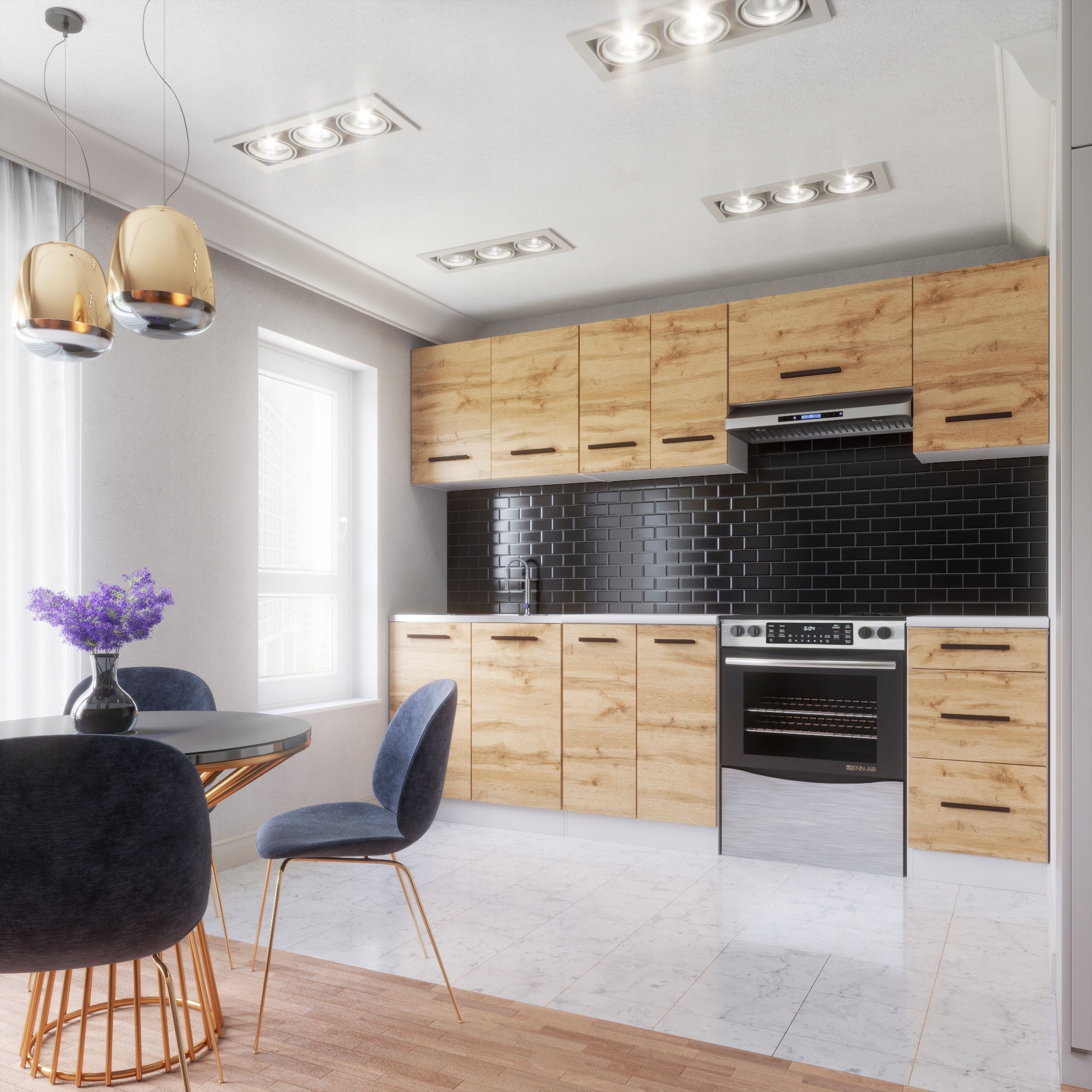 Meble kuchenne Zestaw mebli kuchennych Kuchnia MANGO 2.4m RÓŻNE KOLORY Kolor frontów szafek wiszących inny kolor