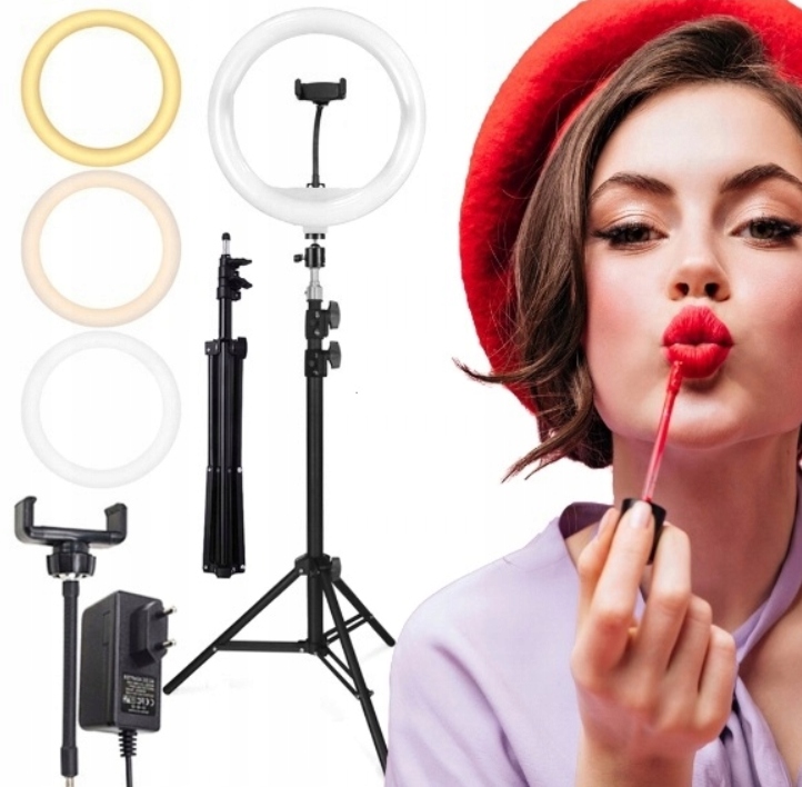 RING DO ZDJĘĆ FILMÓW SELFIE MAKIJAŻ LAMPA PIERŚCIENIOWA LED 240 W 220 CM Moc żarówki/świetlówki 80 W
