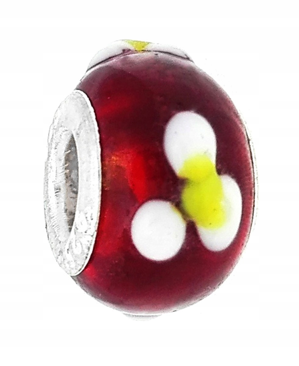 

Zawieszka beads szkło weneckie kwiaty