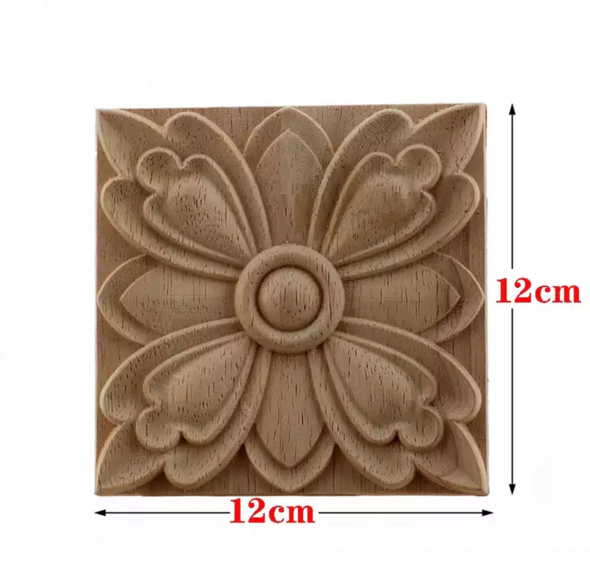 DREWNIANY DEKOR MEBLOWY RENOWACJA SZTUKATERIA 12cm