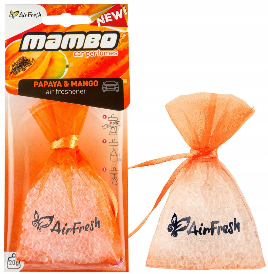 

Zapach Samochodowy Mambo Papaya & Mango