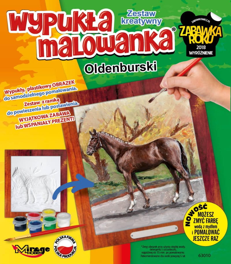 

Wypukła Malowanka Koń Oldenburski Zestaw Kreatywny