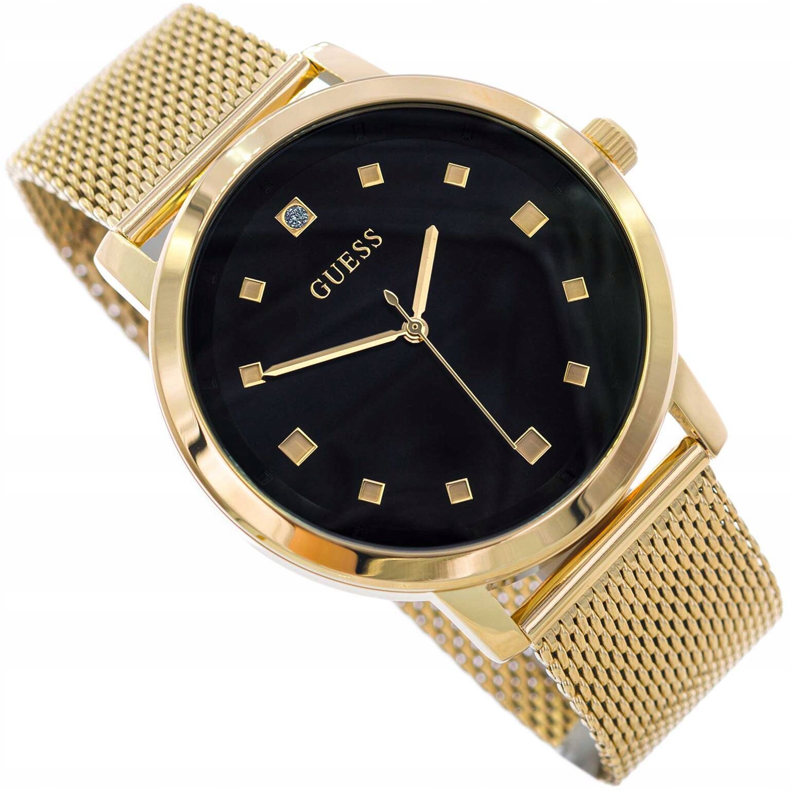 Pánské Hodinky Guess U1352G1 Zlaté Na Náramku, Klasické, Elegantní