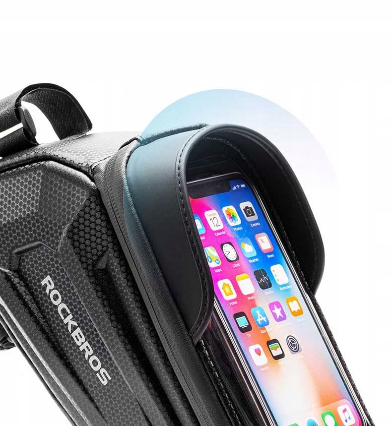 ROCKBROS SAKWA ROWEROWA TORBA NA RAMĘ PANCERNA Z POKROWCEM NA TELEFON 1,5L Model B68-1