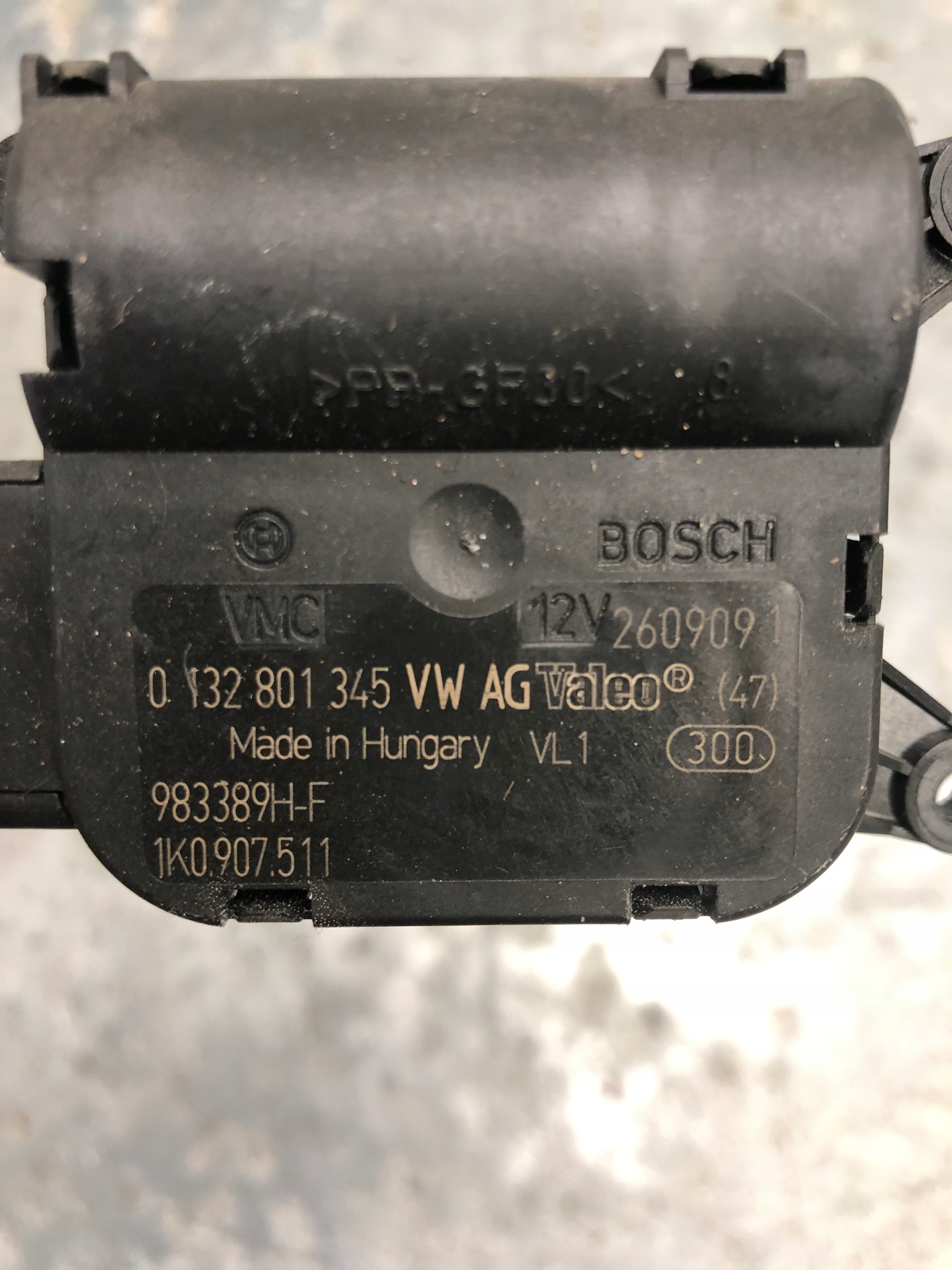 Micro moteur Bloc de chauffage complet VW 1K0907511