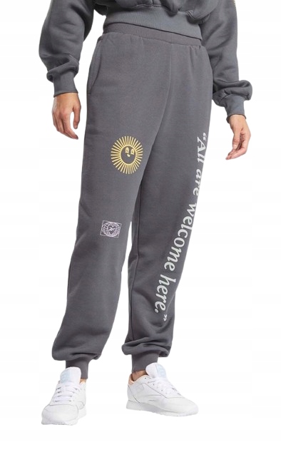 Reebok Dámské Tepláky Šedé S Potiskem M 2AXA3_B* M 2_X