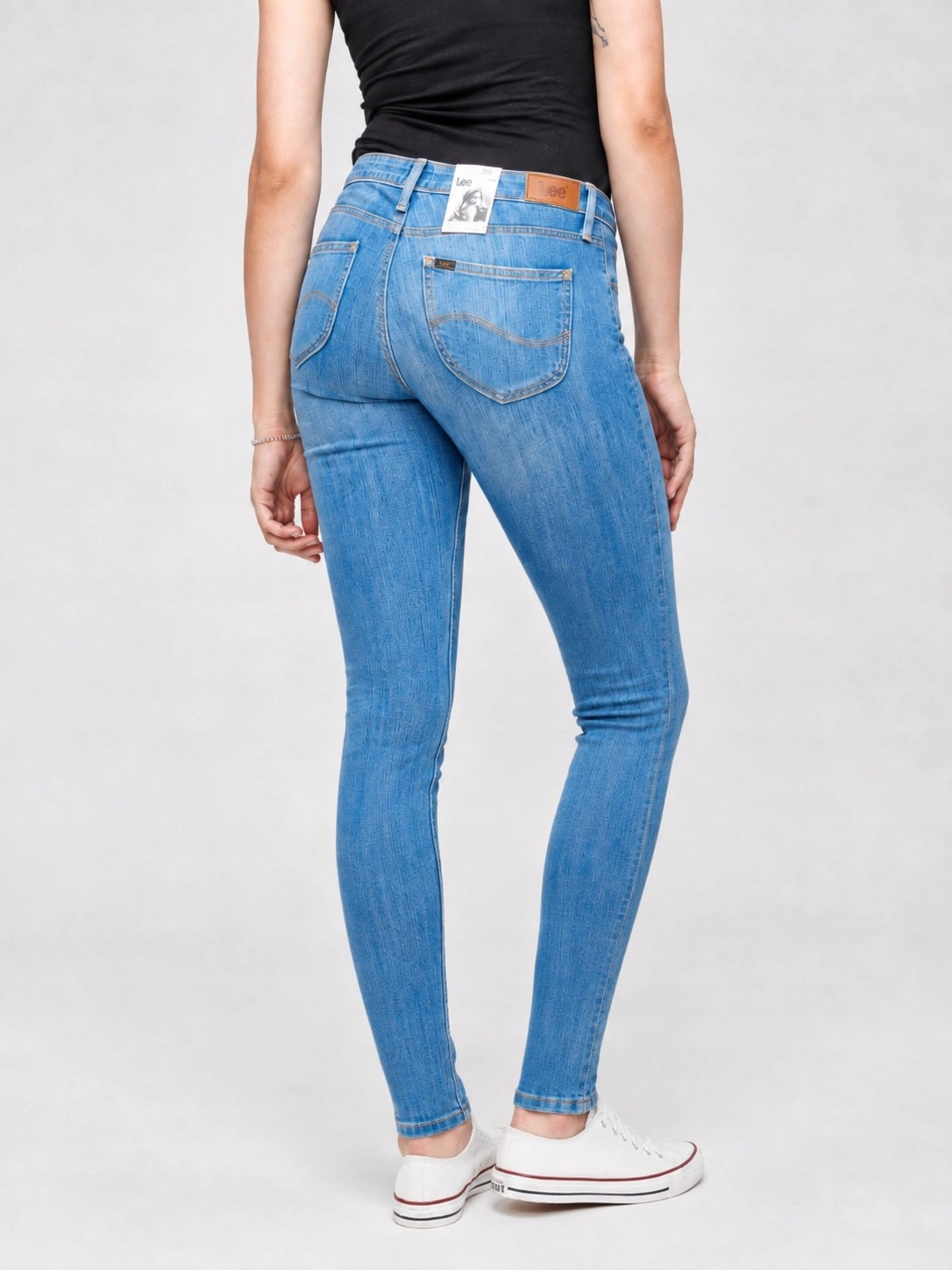 Dámské džínové úzké nohavice kalhoty Lee Scarlett High Blue L526PFYO 25/31
