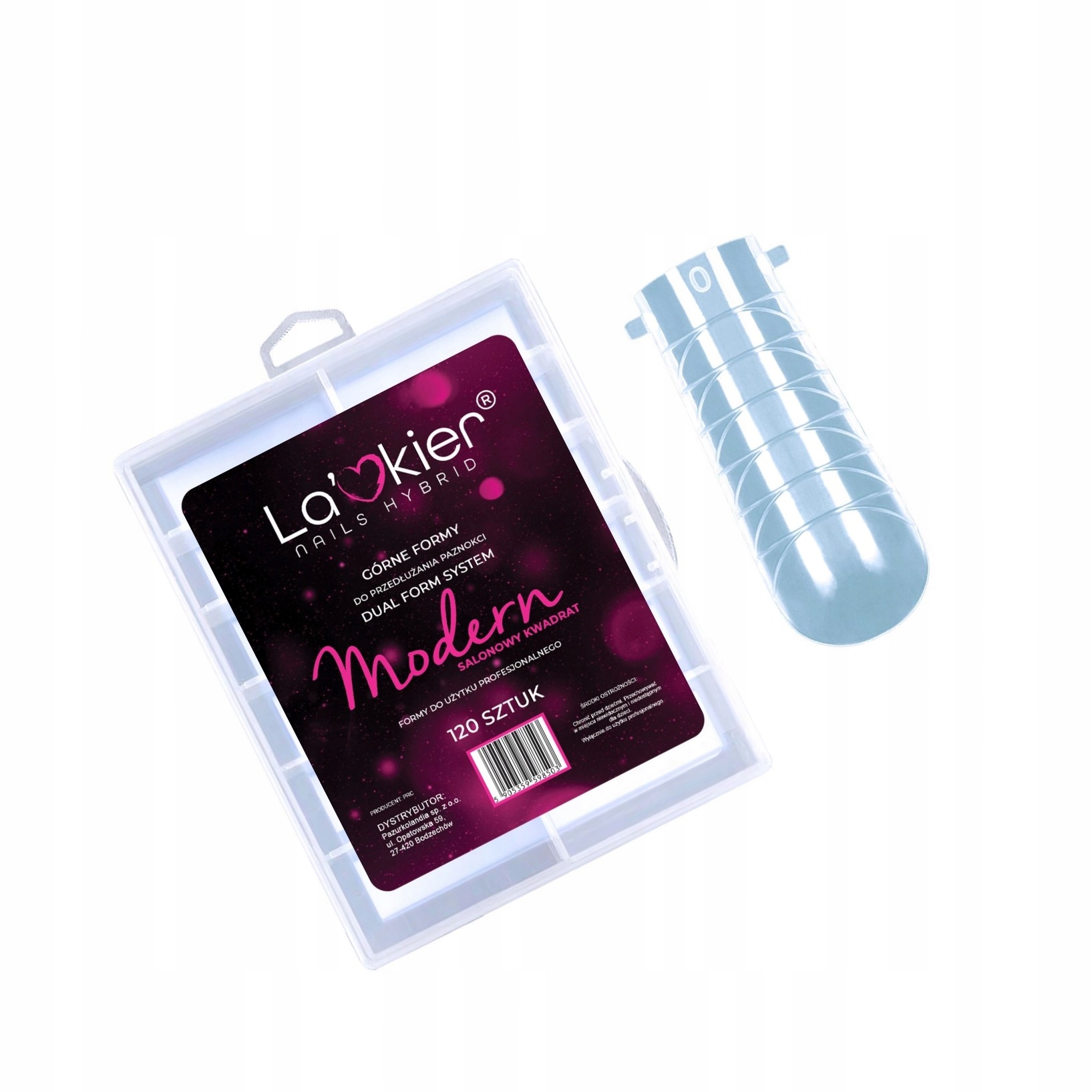 La'kier Górne Formy do paznokci DUAL FORM kwadrat