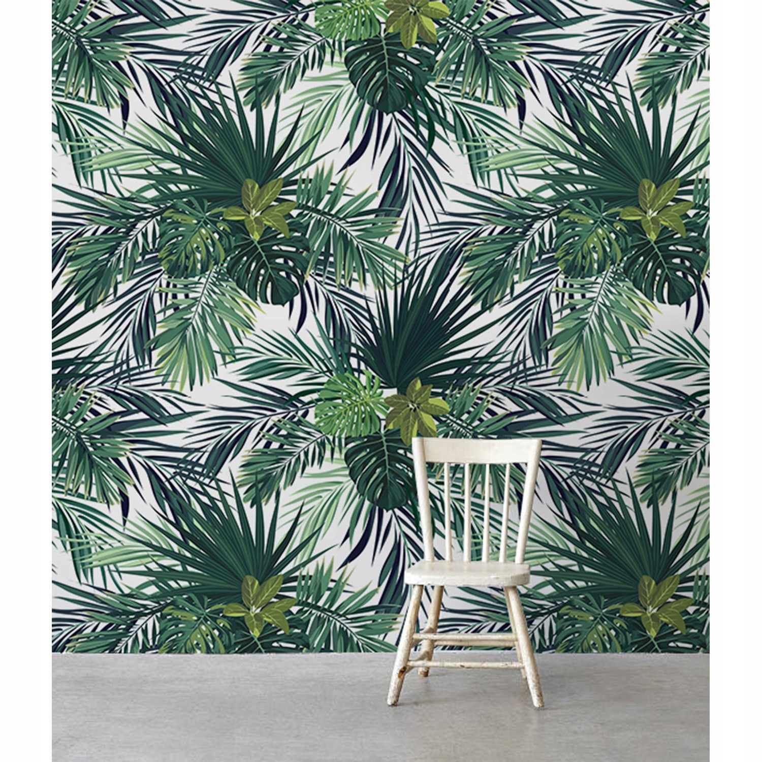

Tapeta ścienna Tropikalne zielone liście 360x250cm