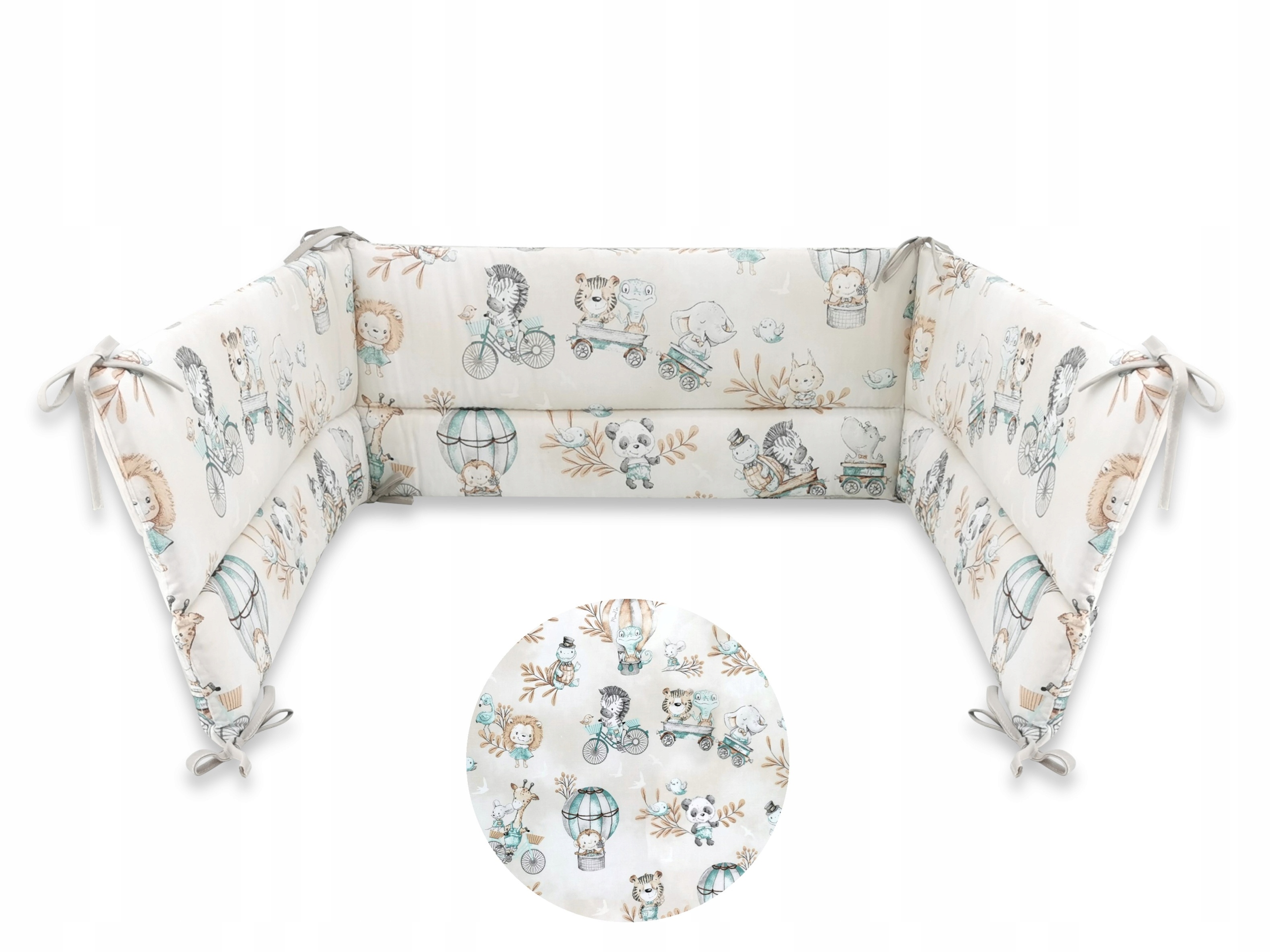 

Ochraniacz do łóżeczka 30x360 cm. Zoo Nugat