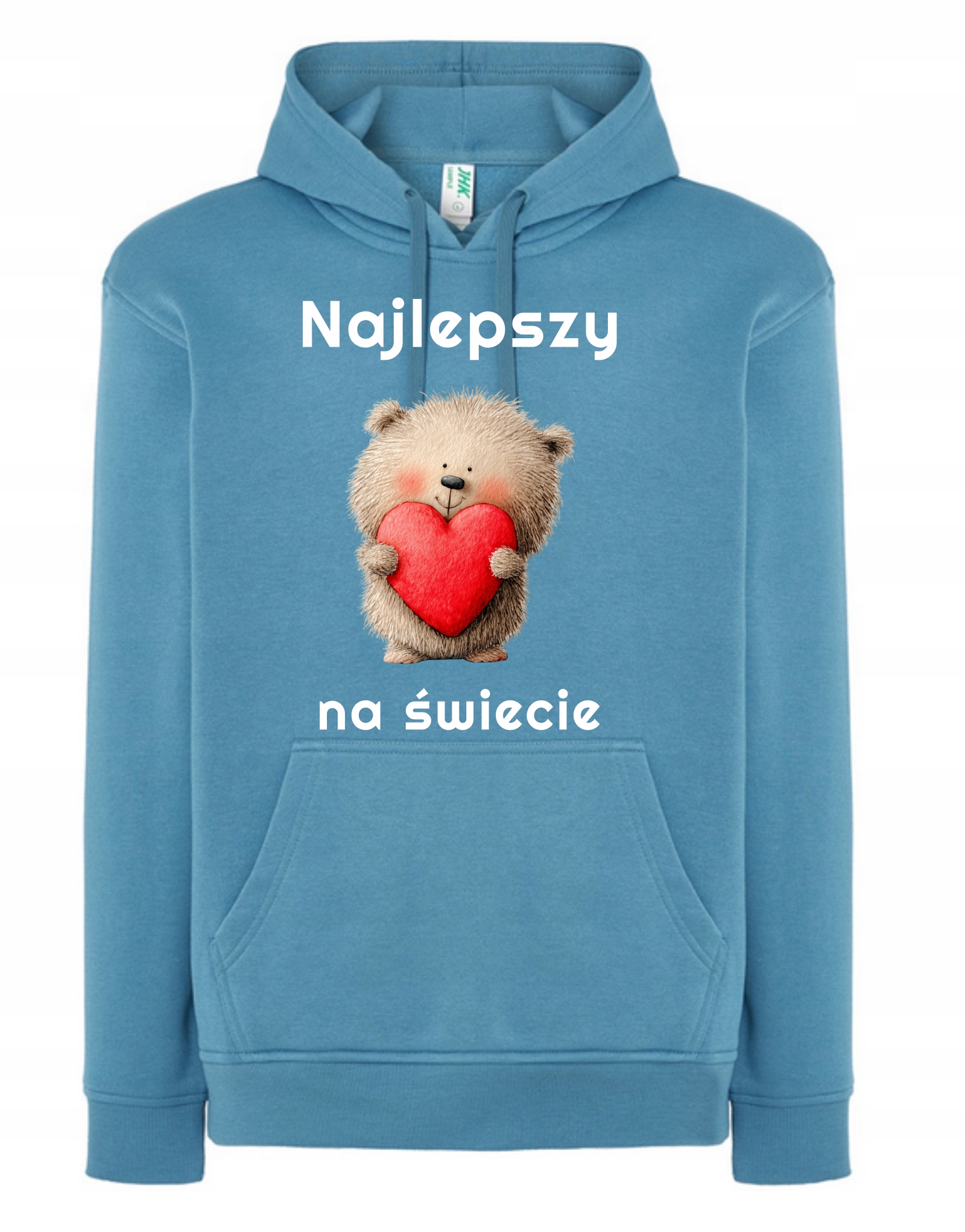 Mikina s kapucí na Valentýna Dárek Nejlepší medvídek na světě 3XL