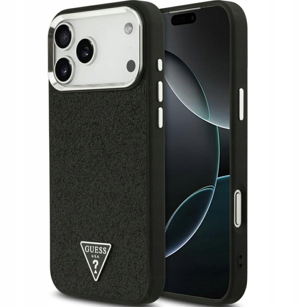 Pouzdro Guess pro iPhone 17 Pro Max, pro MagSafe módní ochranné lehké brokátové