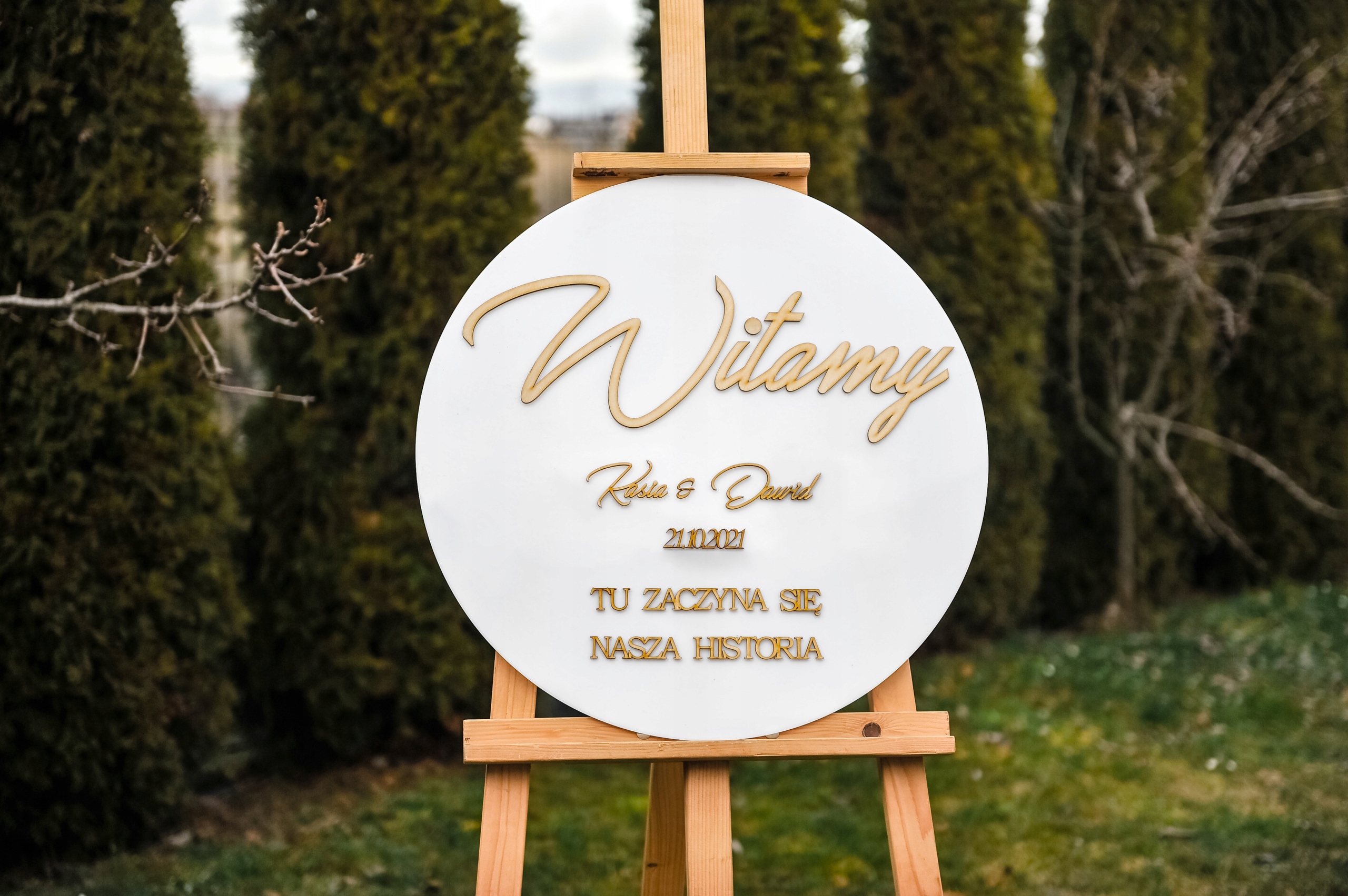 Tablica powitalna wesele dekoracja TAB-3DP Marka Dekor Laser