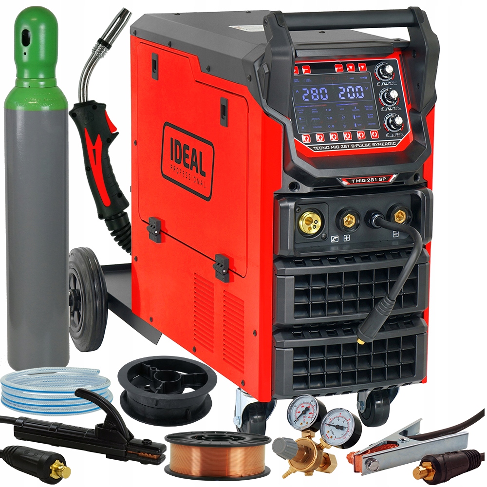 Spawarka migomat Ideal Tecno Mig 281 Puls Synergia Mag Mma 2T 4T Vrd 280A