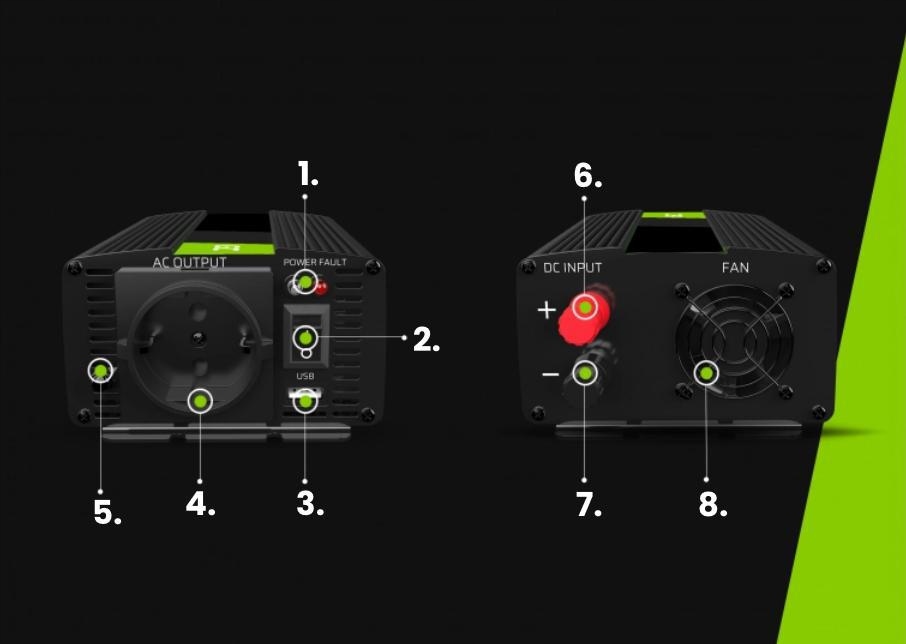 PRZETWORNICA NAPIĘCIA INWERTER Green Cell INV19 Marka Green Cell
