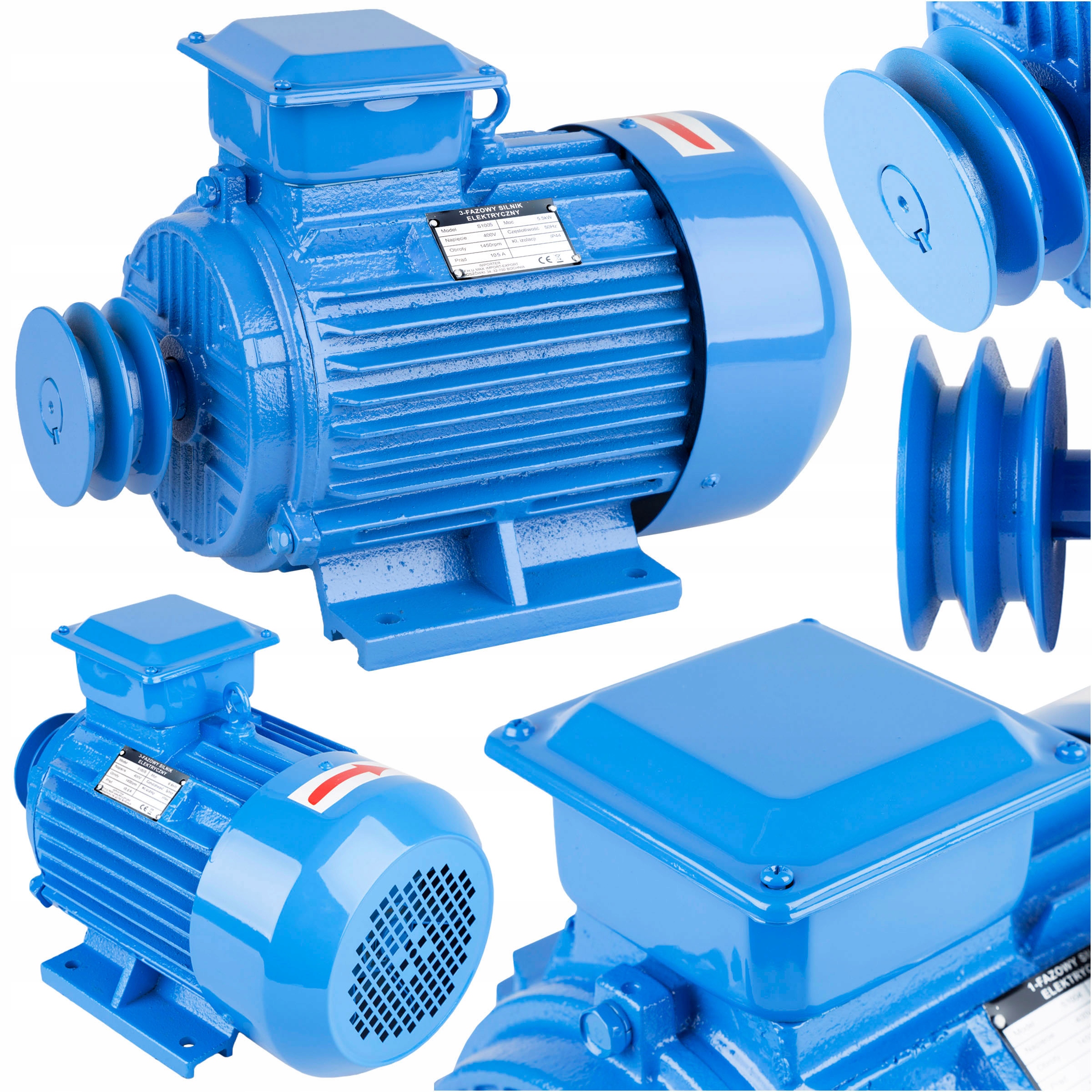 SILNIK ELEKTRYCZNY 3 FAZOWY 5,5KW 1450RPM