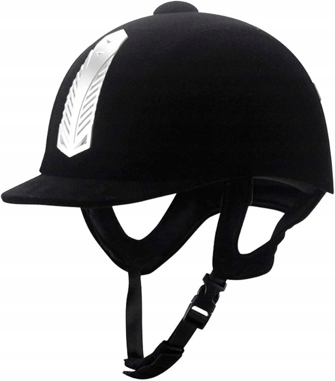 Kask czapka Toczek Jeździecki Aksamitny kapelusz do jazdy konnej roz 58