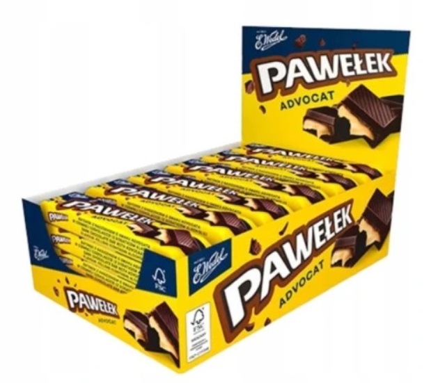 Levně 24x 45g Wedel Pawełek advocat tyčinka Karton