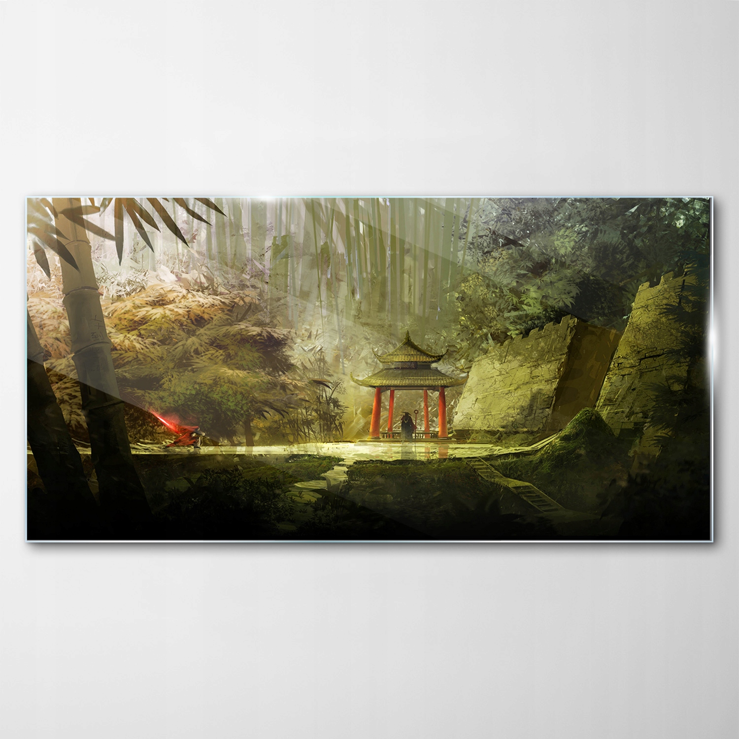 Obraz na skle Dekor Bambus Krík Strom 140x70