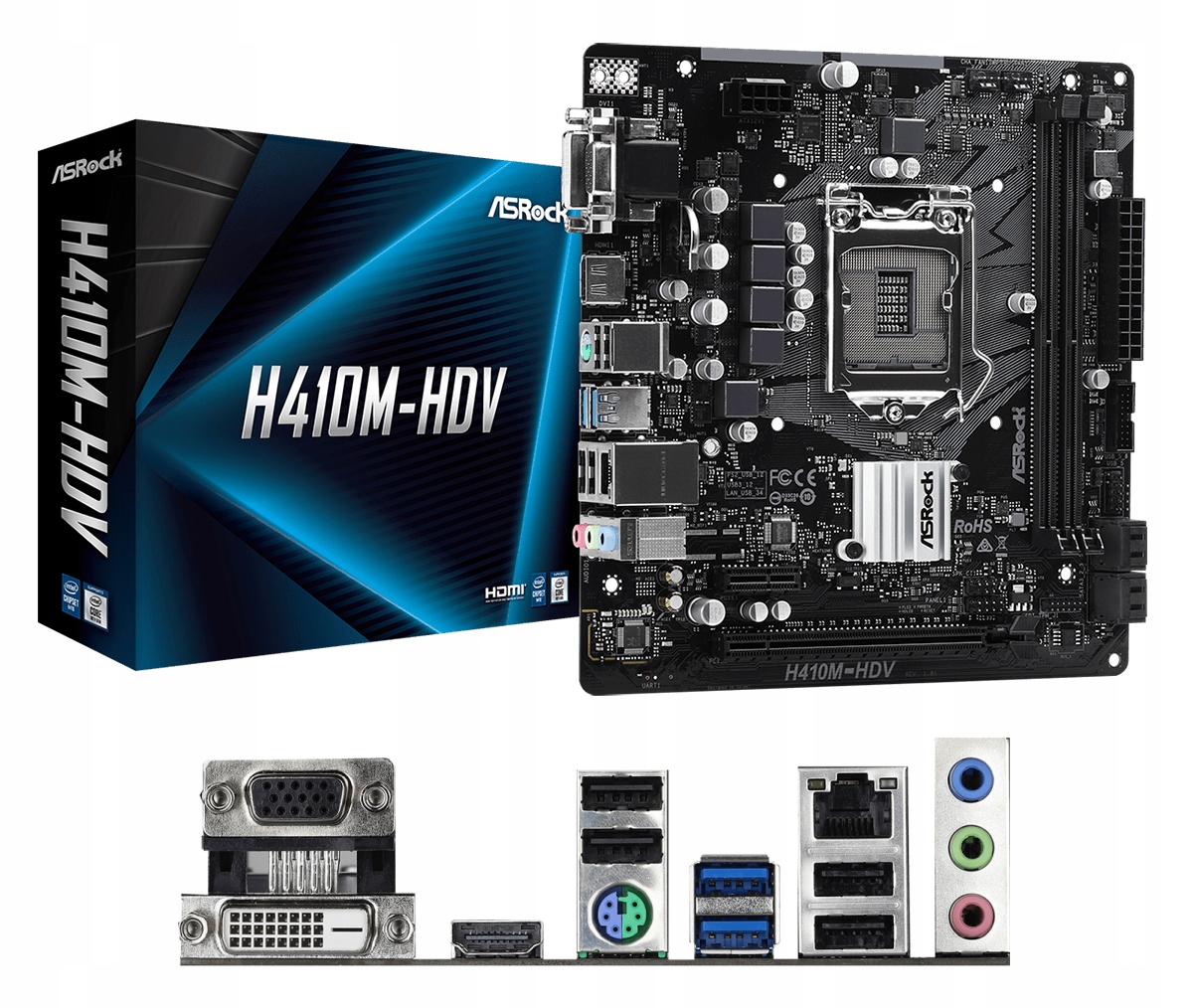 KOMPUTER DO BIURA 10g Pentium G6400 16GB SSD480GB Producent płyty głównej ASRock