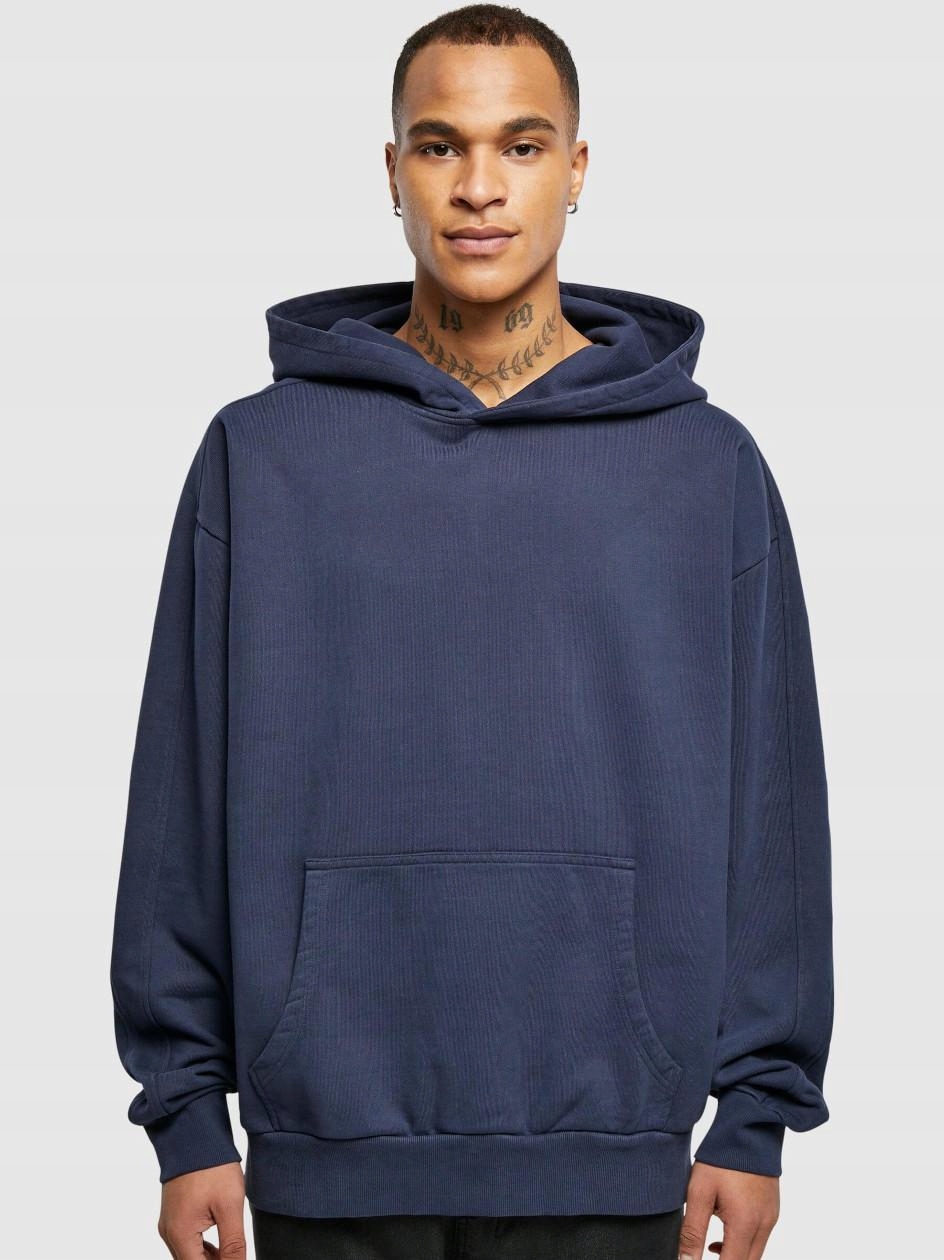 Mikina S Kapucí Tmavě Modrá L