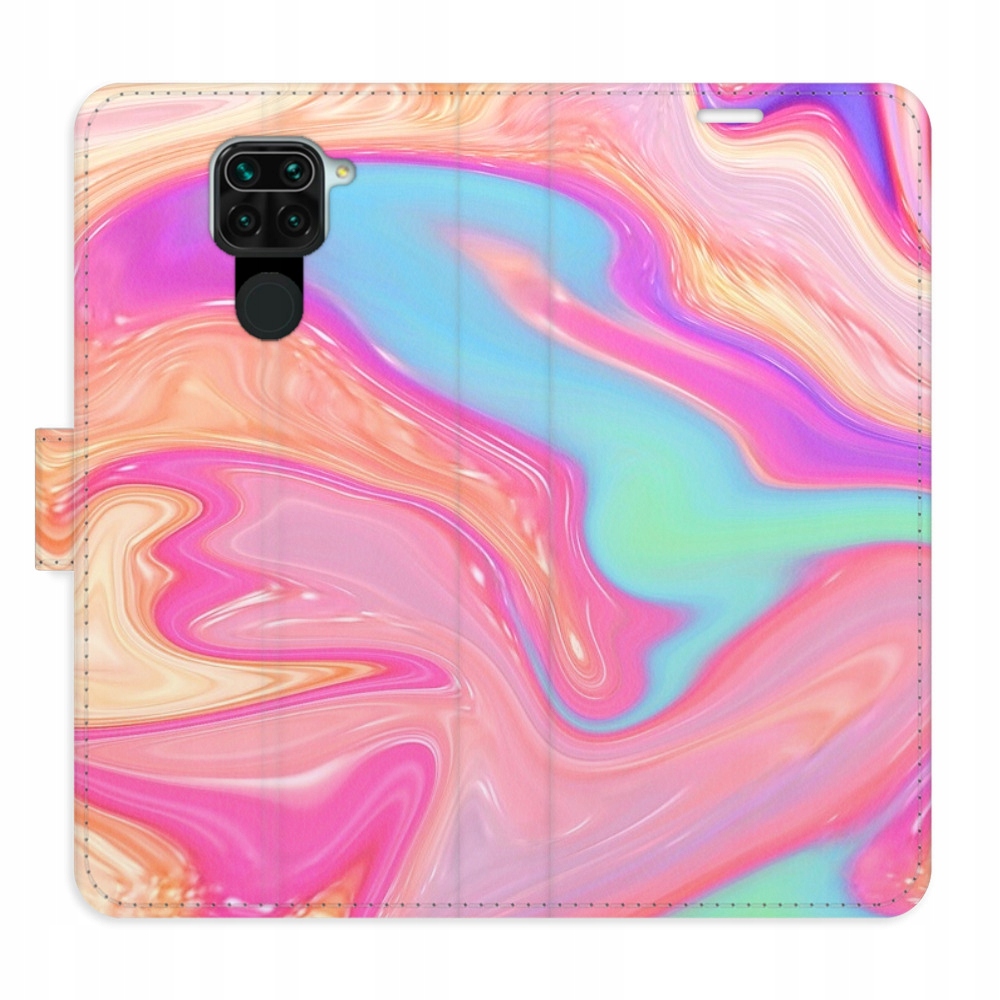 Etui z klapką iSaprio Abstract Paint 07 do Xiaomi Redmi Note 9