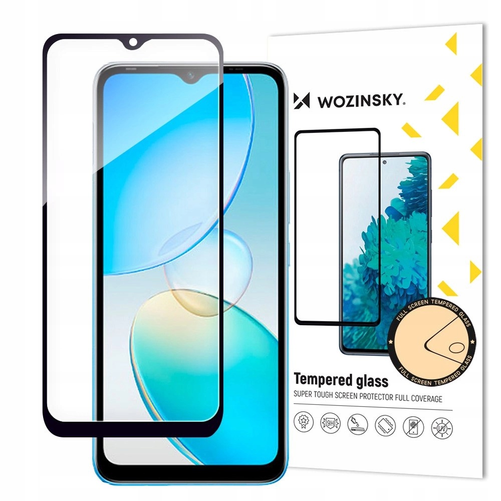 Wozinsky Full Glue szkło hartowane Infinix Hot 12i na cały ekran z ramką cz
