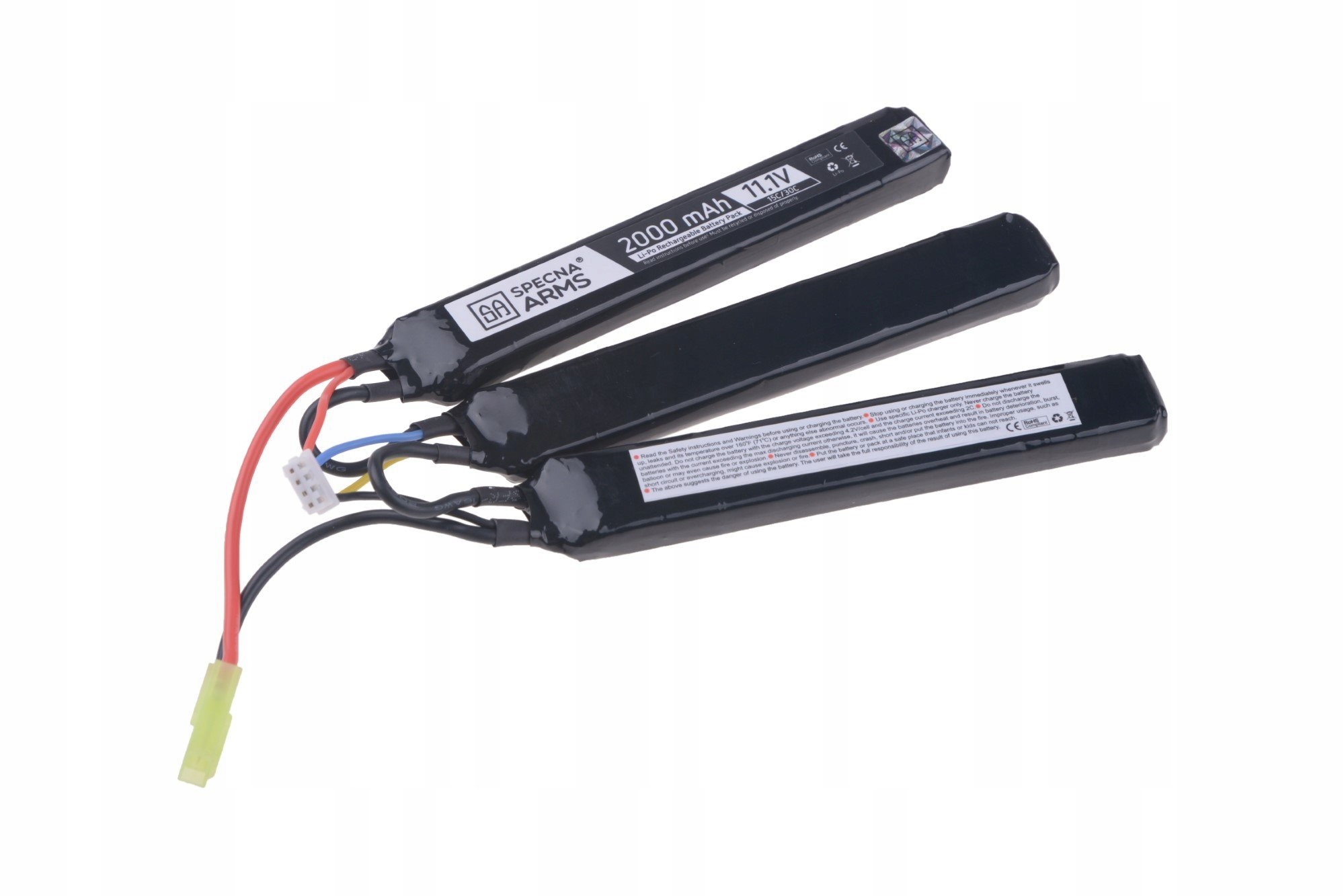 Akumulator LiPo 11,1V 2000mAh 15/30C 3 modułowy