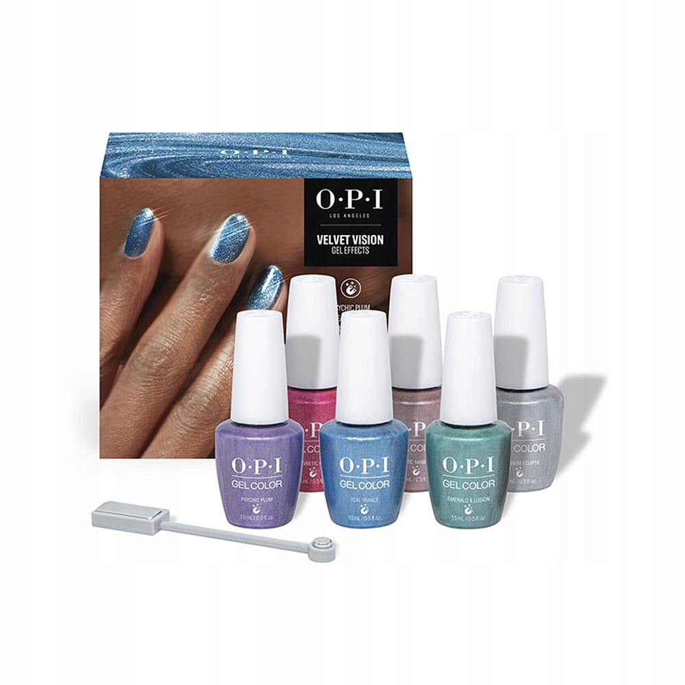 Opi GelColor Velvet Vision Gel sada magnetických laků na nehty
