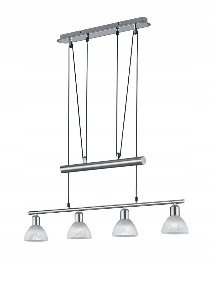 Moderná závesná lampa Levisto strieborná Trio
