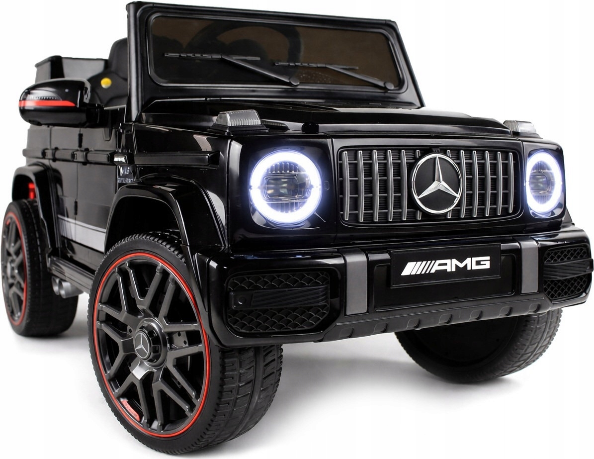 MERCEDES G63 4x4 180W SKÓRA, EVA Auto na akumulator, 12v 9ah, LED, Pilot