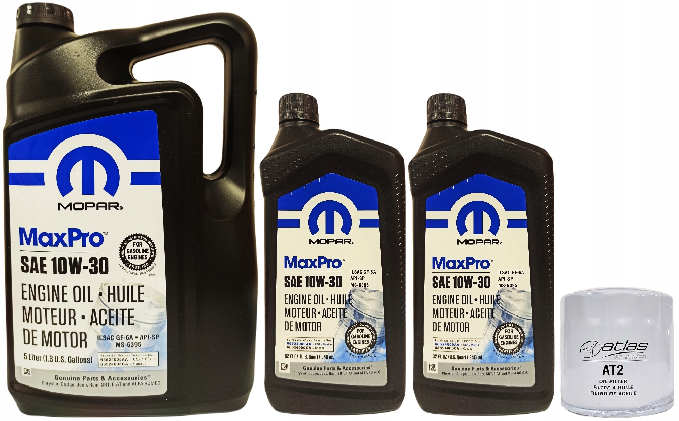 MOPAR 10W30 7L + FILTR OLEJU X4651 (MO-899 / PH2)