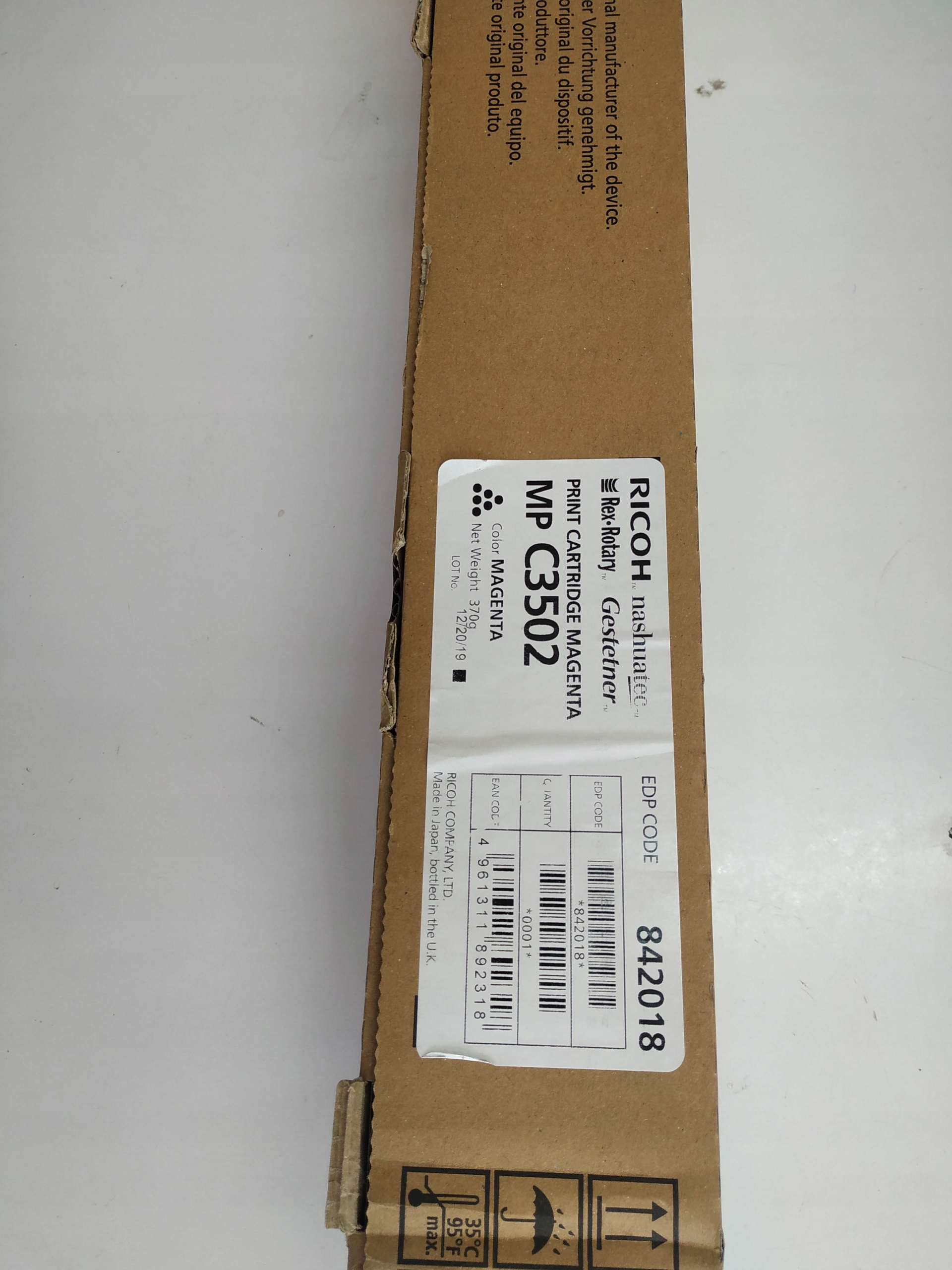 Toner Ricoh MPC3002 MPC3502 Yellow Originál. Príležitosť