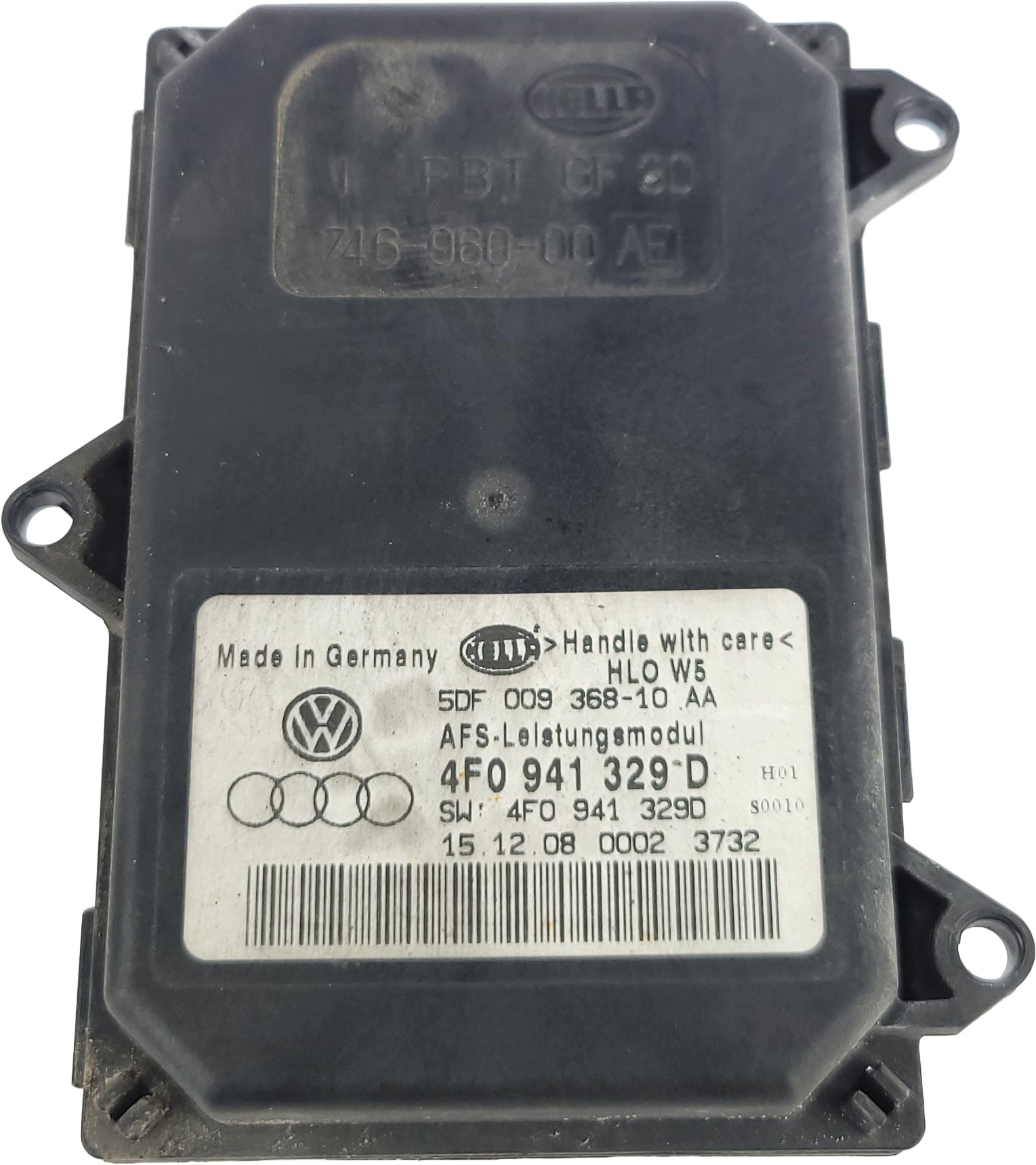 AUDI A6 C6 LIFT control unit module steering lights BI-XENON positioning 4F0941329D