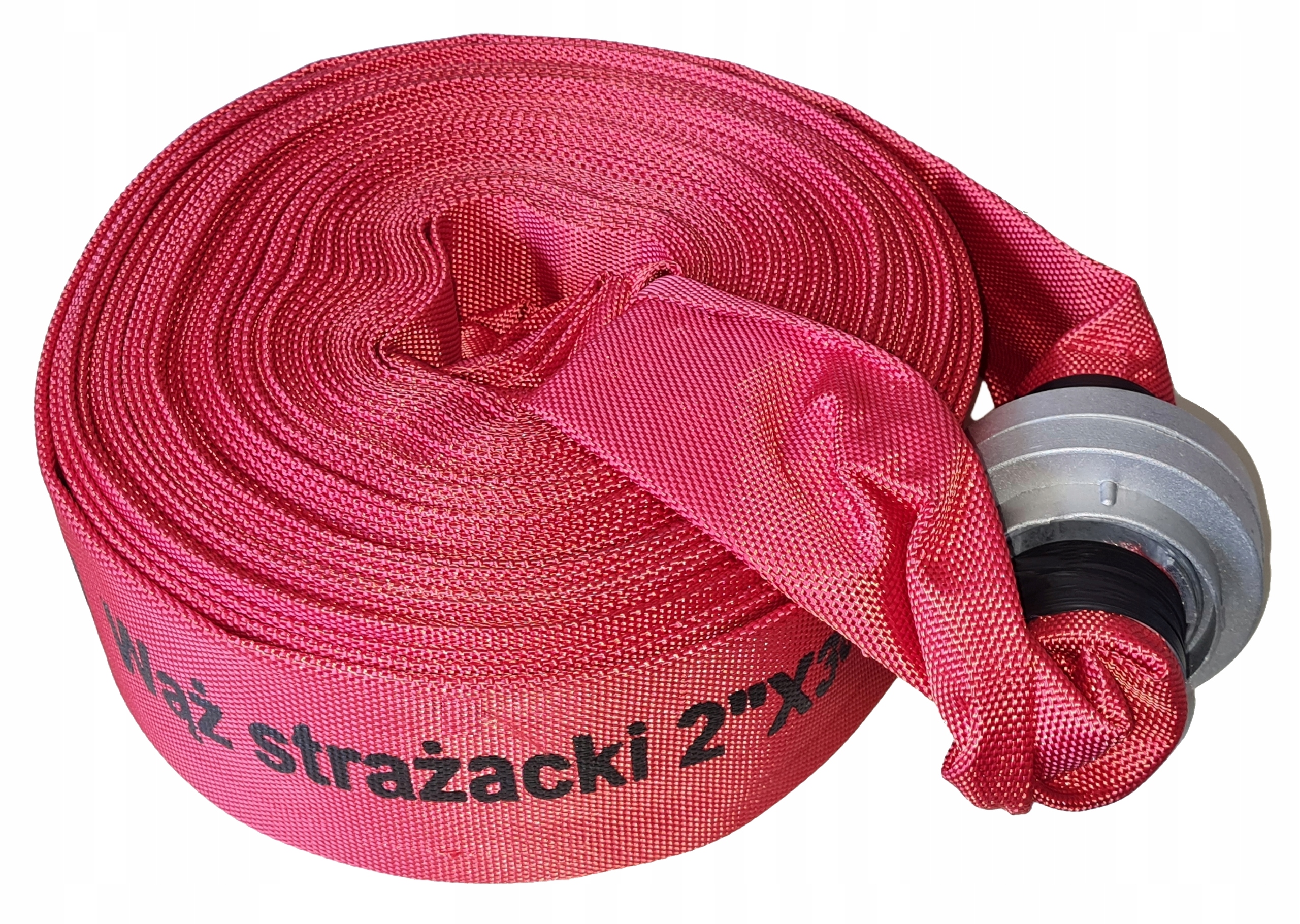 Wąż Strażacki Ze Złączkami Gumowany Do Szamba Brudnej Wody 52 MM 2" 30M