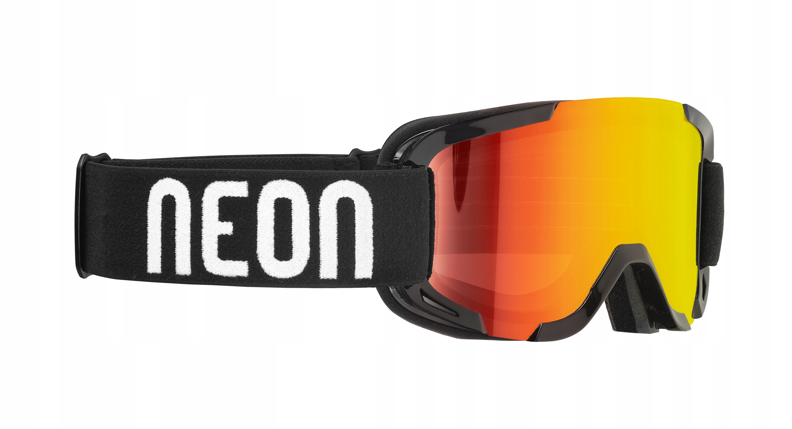 Lyžařské Brýle Neon Rider Black White Mirror Red CAT3