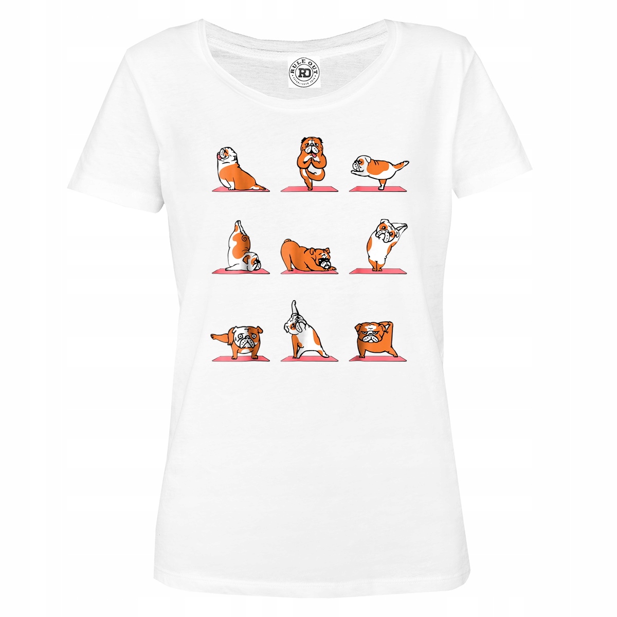 

Damska Koszulka Fitness Yoga Medytacja Psy Asana