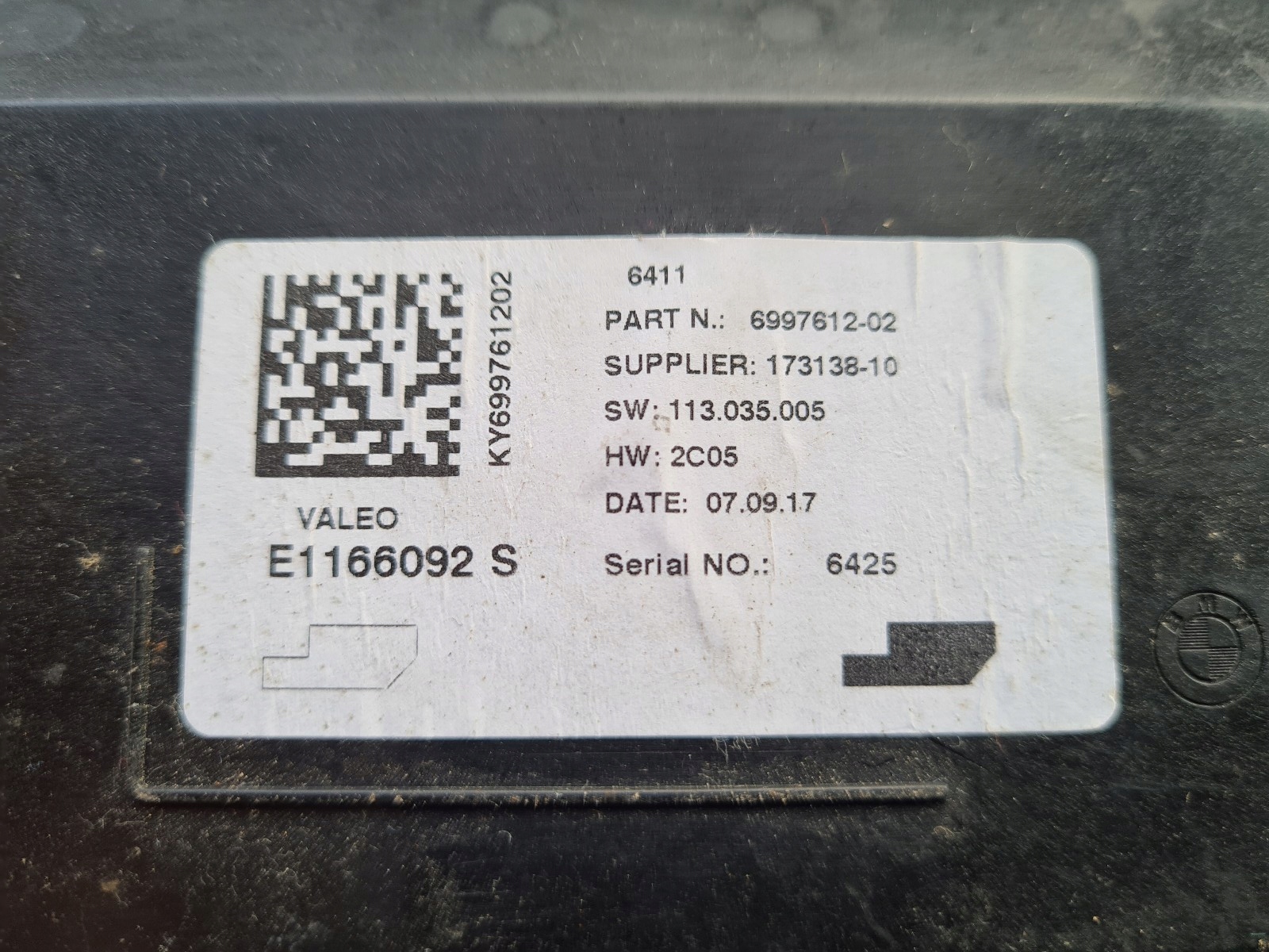 BMW module control unit of the air conditioning 6997612