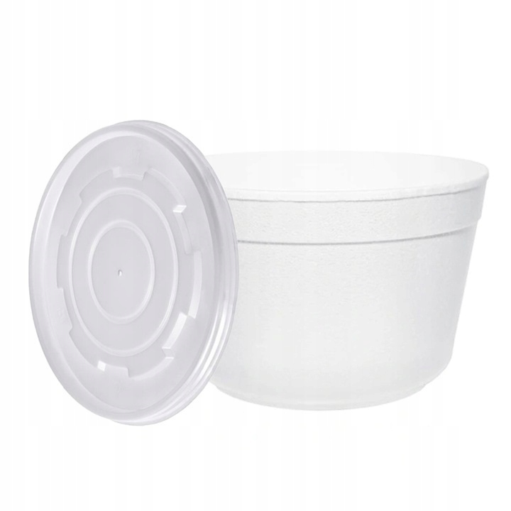 Pojemnik styropianowy na zupę 460 ml z przykrywką