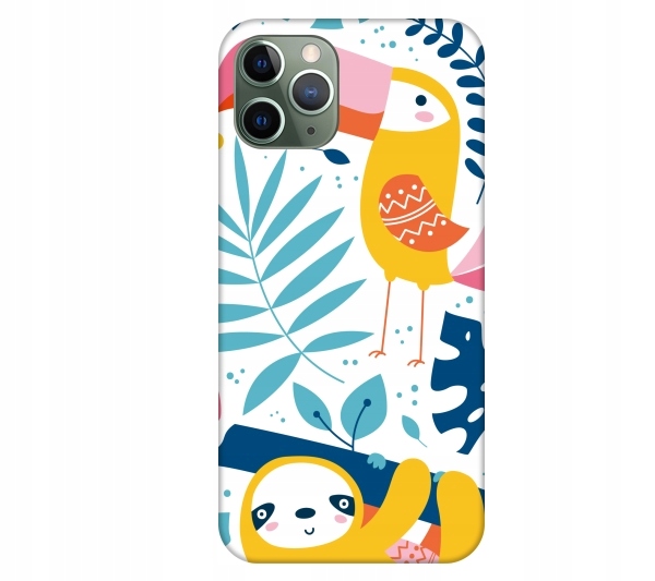 

Etui pokrowiec do iPhone 11 Pro Tukan i leniwiec d