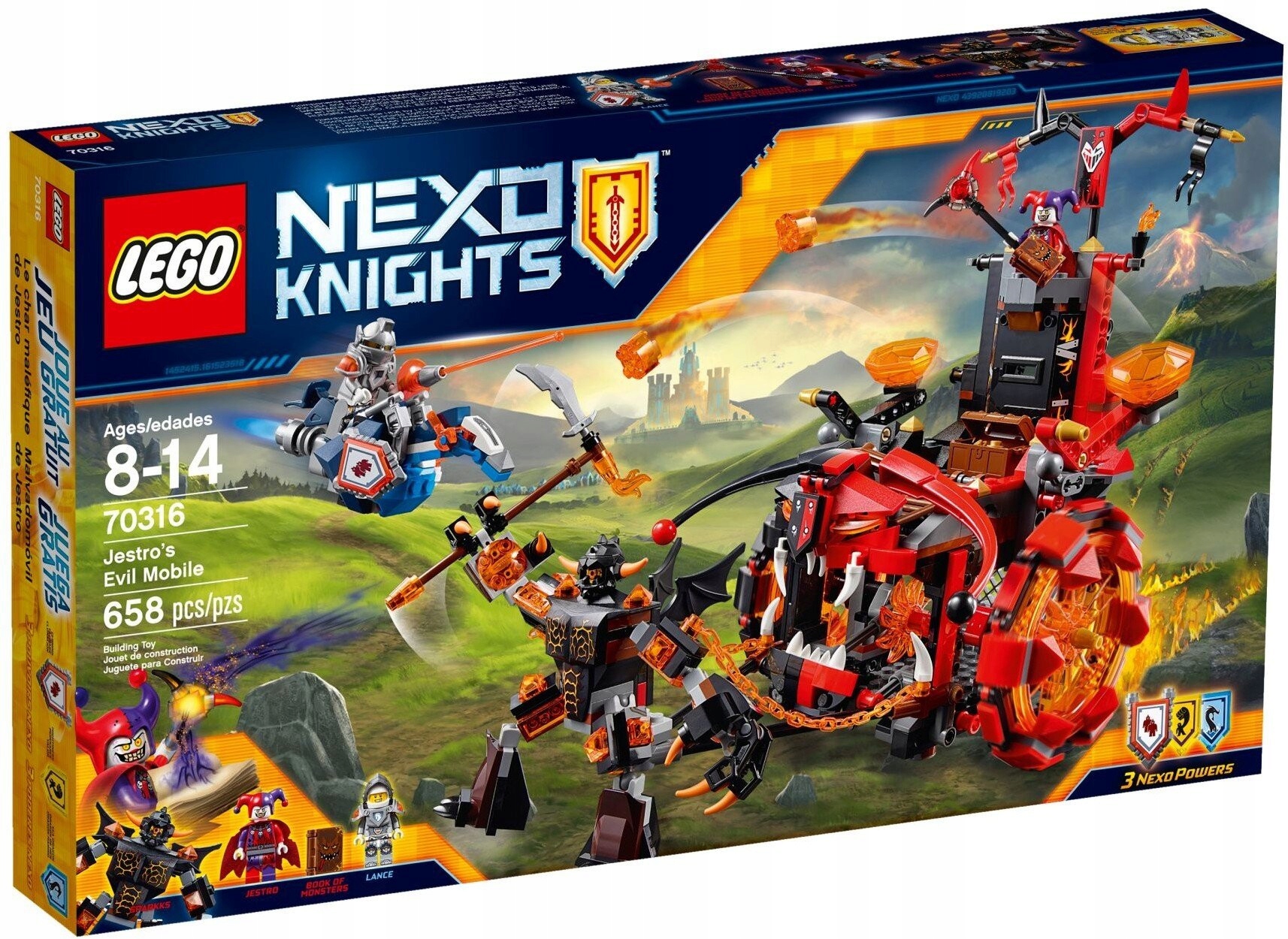 Lego Nexo Knights 70316 Vozidlo zla Jestro Nové
