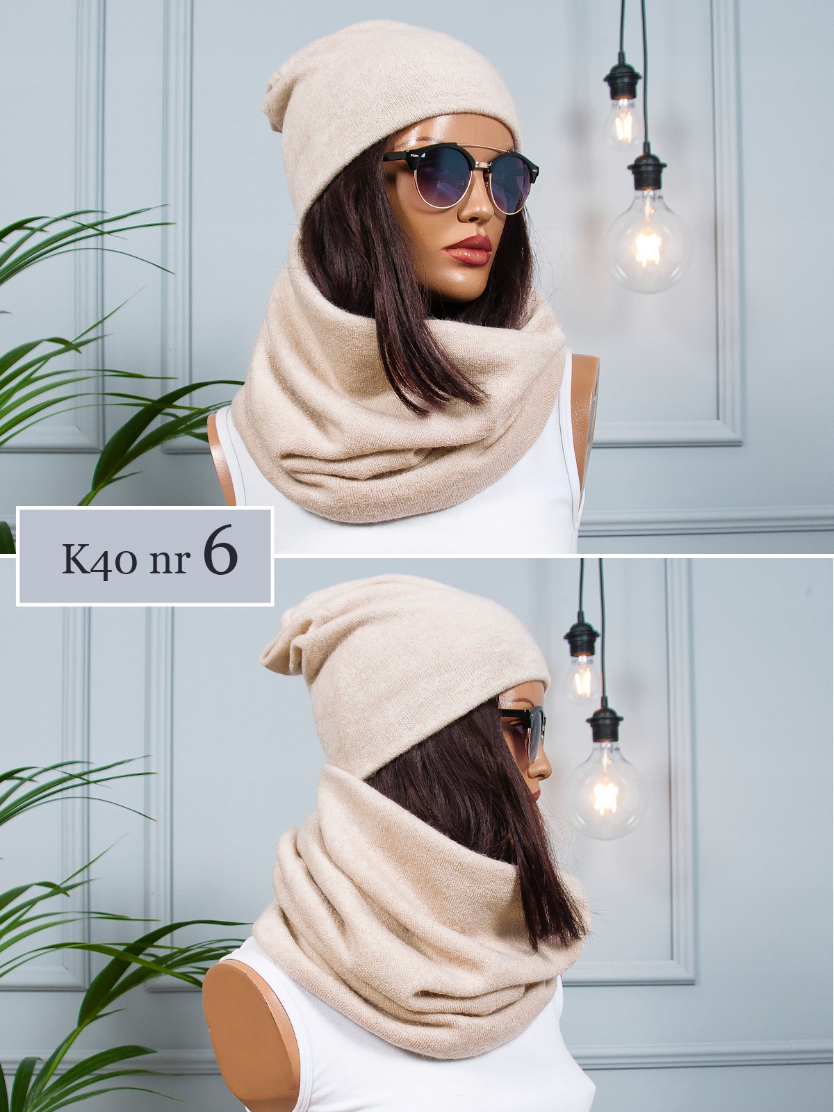 ZIMOWY POLSKI Komplet CZAPKA + SZALIK TUBA KOLORY Materiał dominujący inny